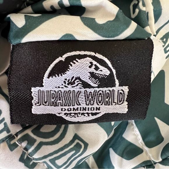 Jurassic Park NWT Kids Reversible Jacket Size 6 Color Green & White - Picture 14 of 16